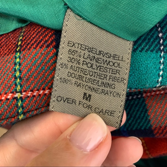 Vintage Signature Expressions plaid tartan wool lined vest - Picture 6 of 7